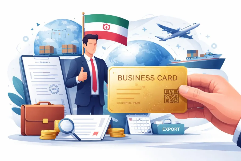 کارت بازرگانی طلایی
